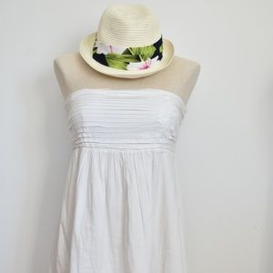 BOGO FREE ALL ITEMS Jessica Simpson short Strapless white sun dress medium